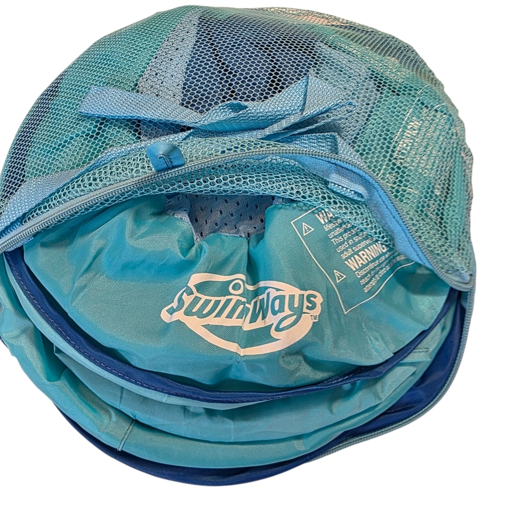 SwimWays Baby Spring Float Sun Canopy Inflatable Pool Float EUC